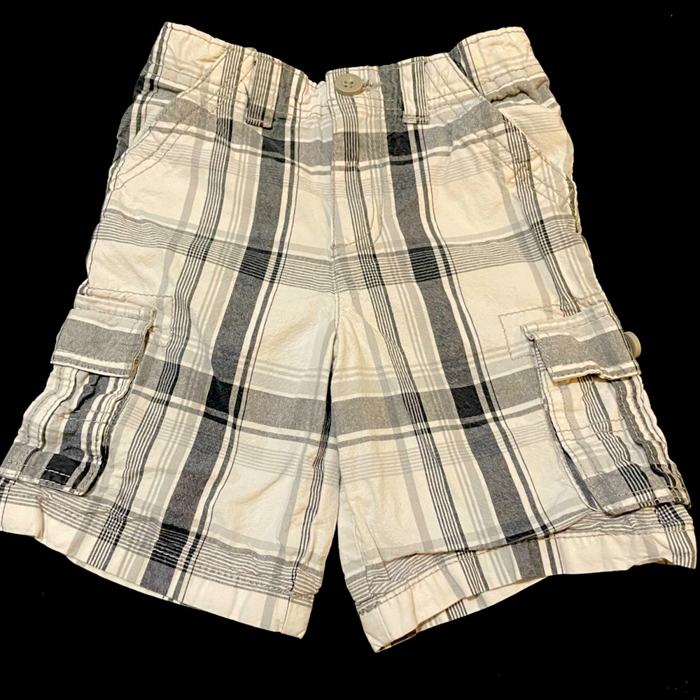 Healthtex | Boys 4T Plaid Cargo Shorts